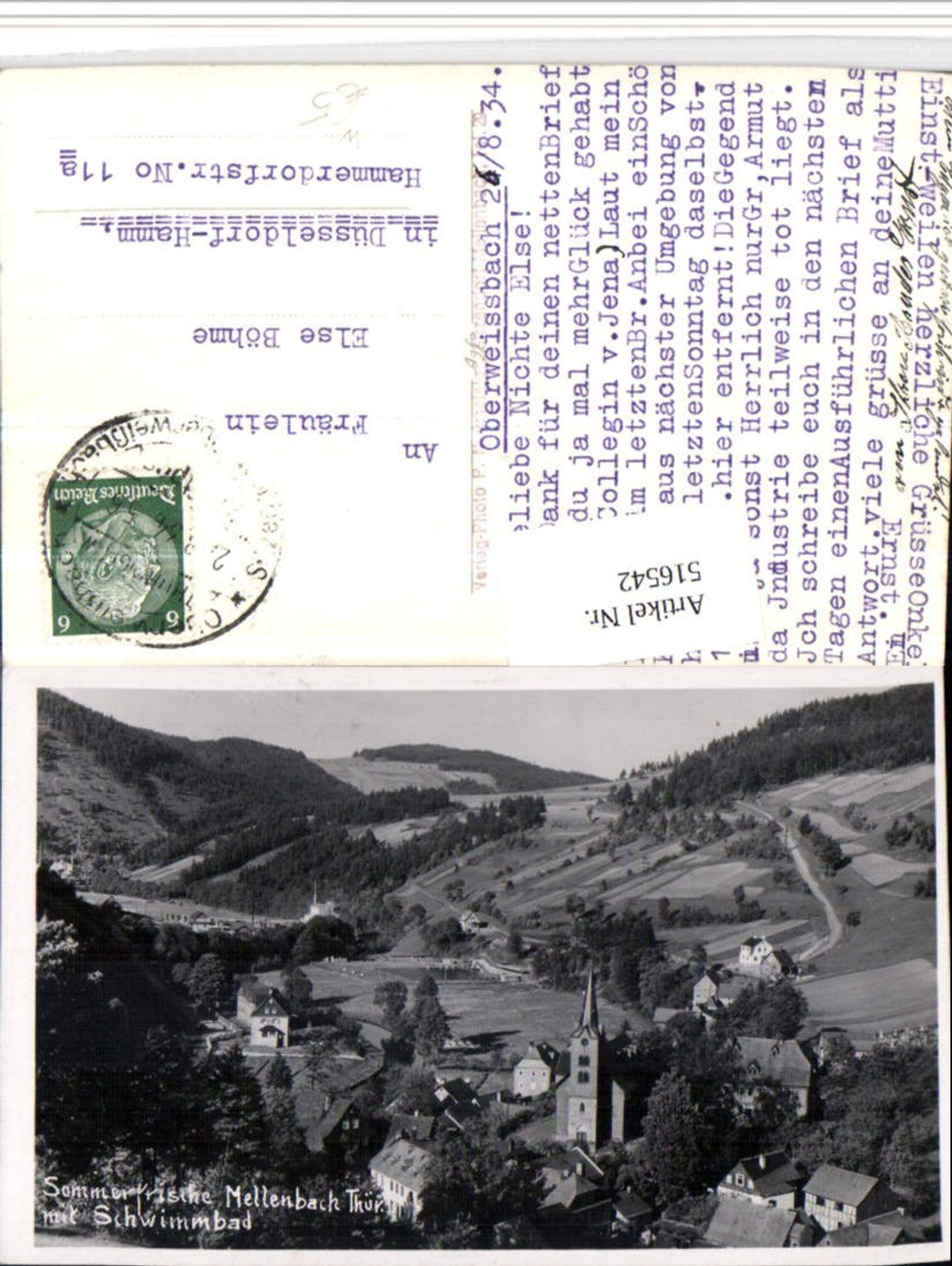 516542,Mellenbach Totale m. Schwimmbad Freibad