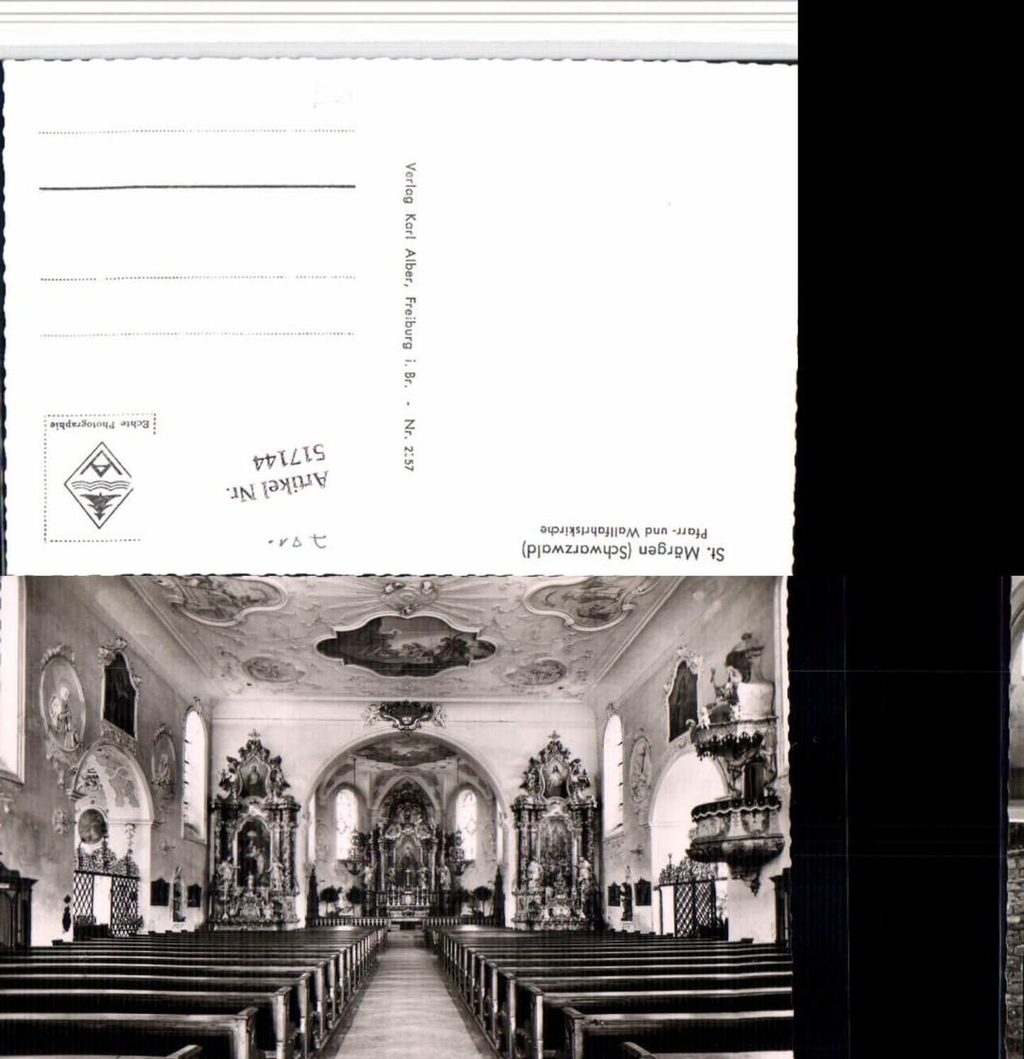 517144,St. Märgen im Schwarzwald Kirche Innenansicht