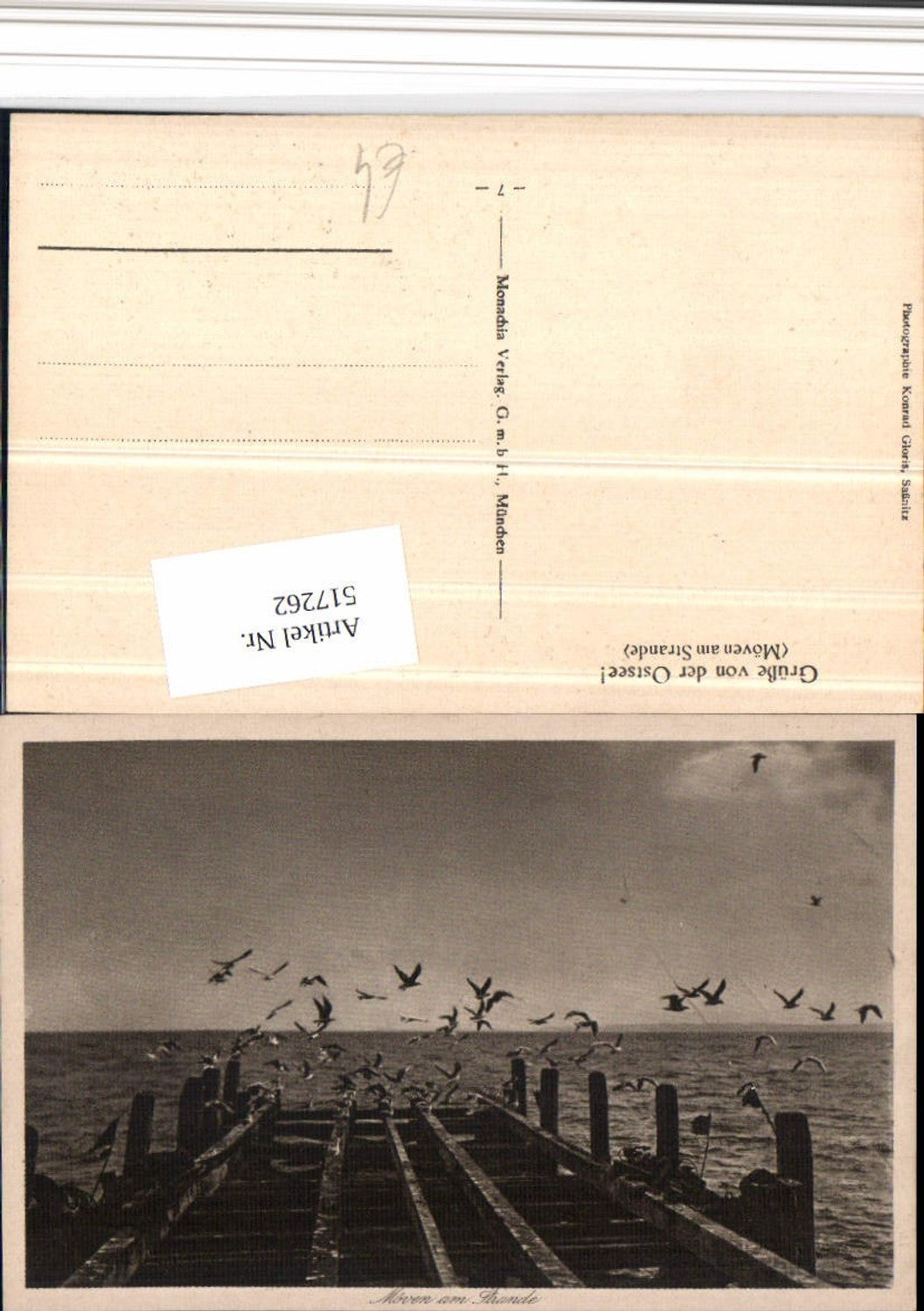 517262, Baltic Sea Sassnitz Seagulls on the beach Pier 