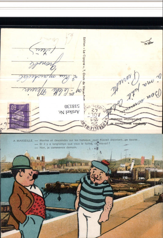 518130, Joke Humor Marseille Sailor Man Harbor Comic