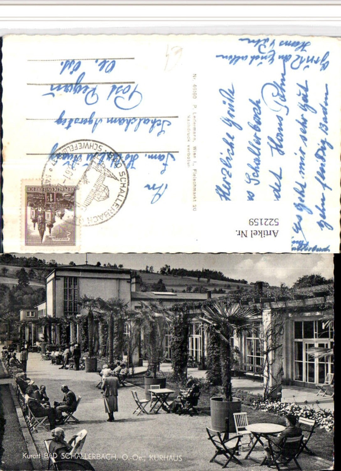 522159, Bad Schallerbach Kurhaus Promenade Palmen