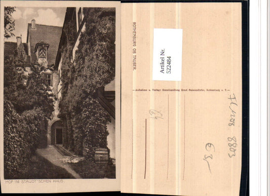 522484, Rothenburg ob der Tauber Hof im Staudtschen haus