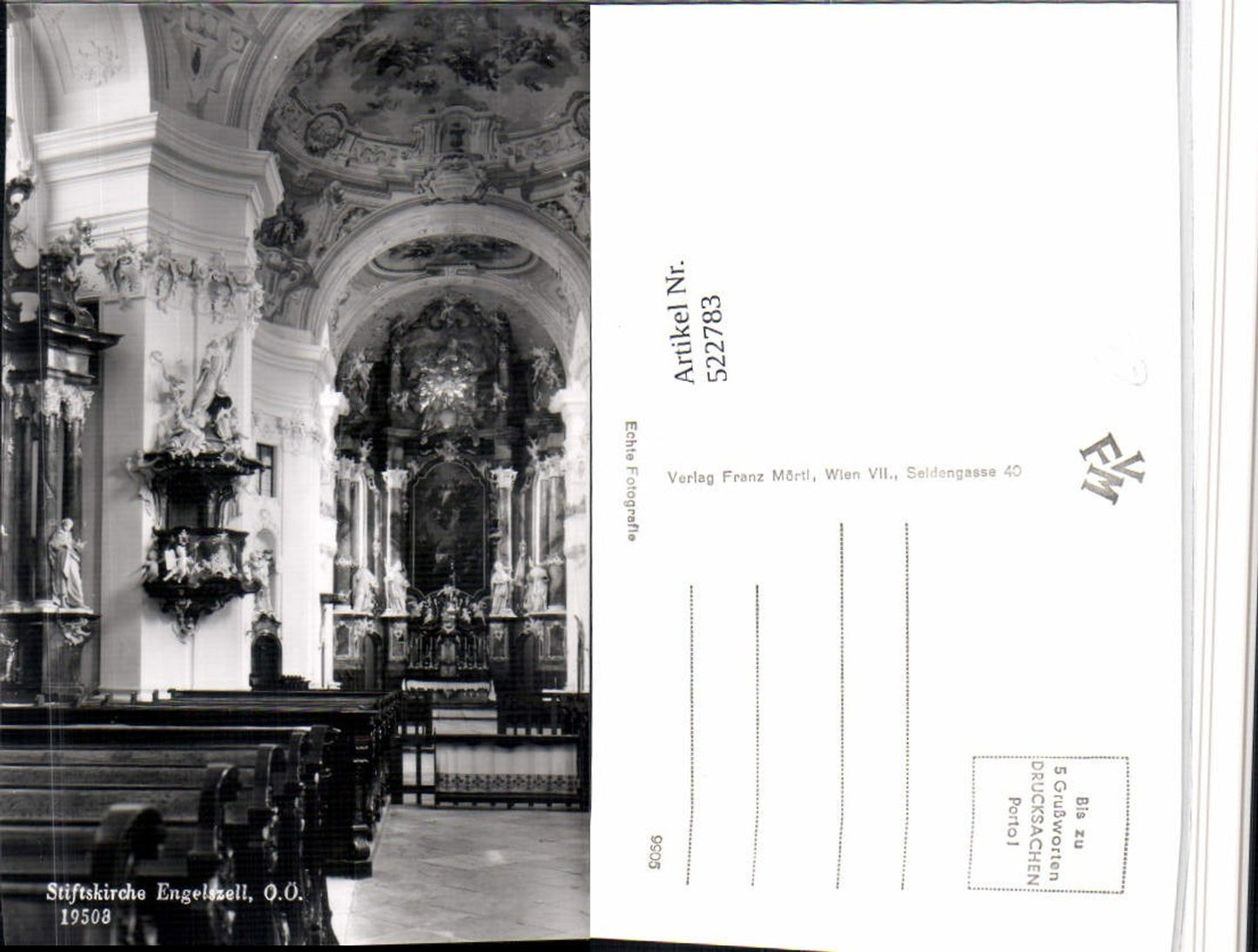522783,Stiftskirche Kirche Engelszell b. Engelhartszell Innenansicht