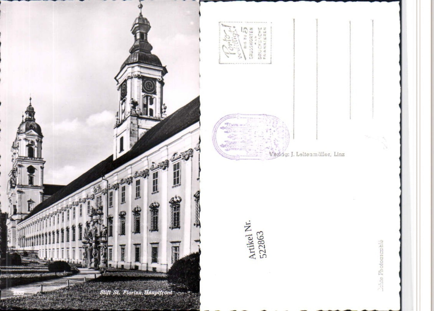 522863, St. Florian Abbey Main Front Church Towers