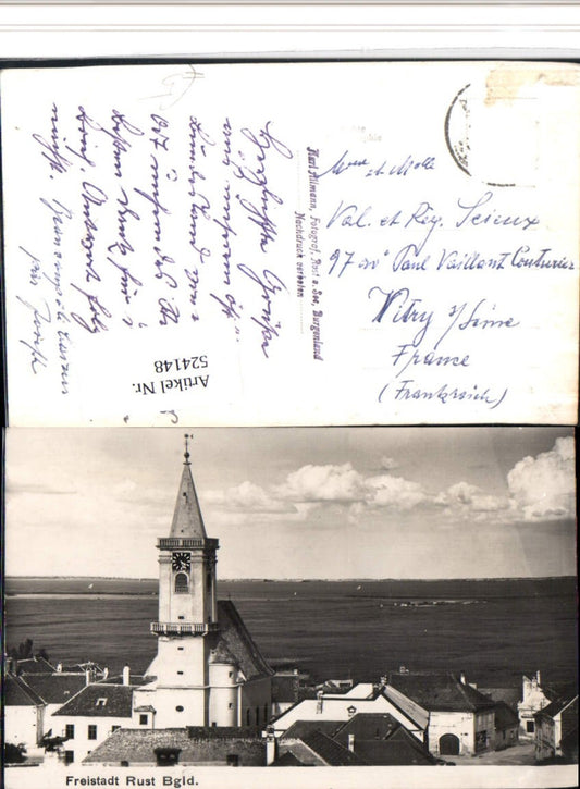 524148, Freistadt Rust, partial view of church