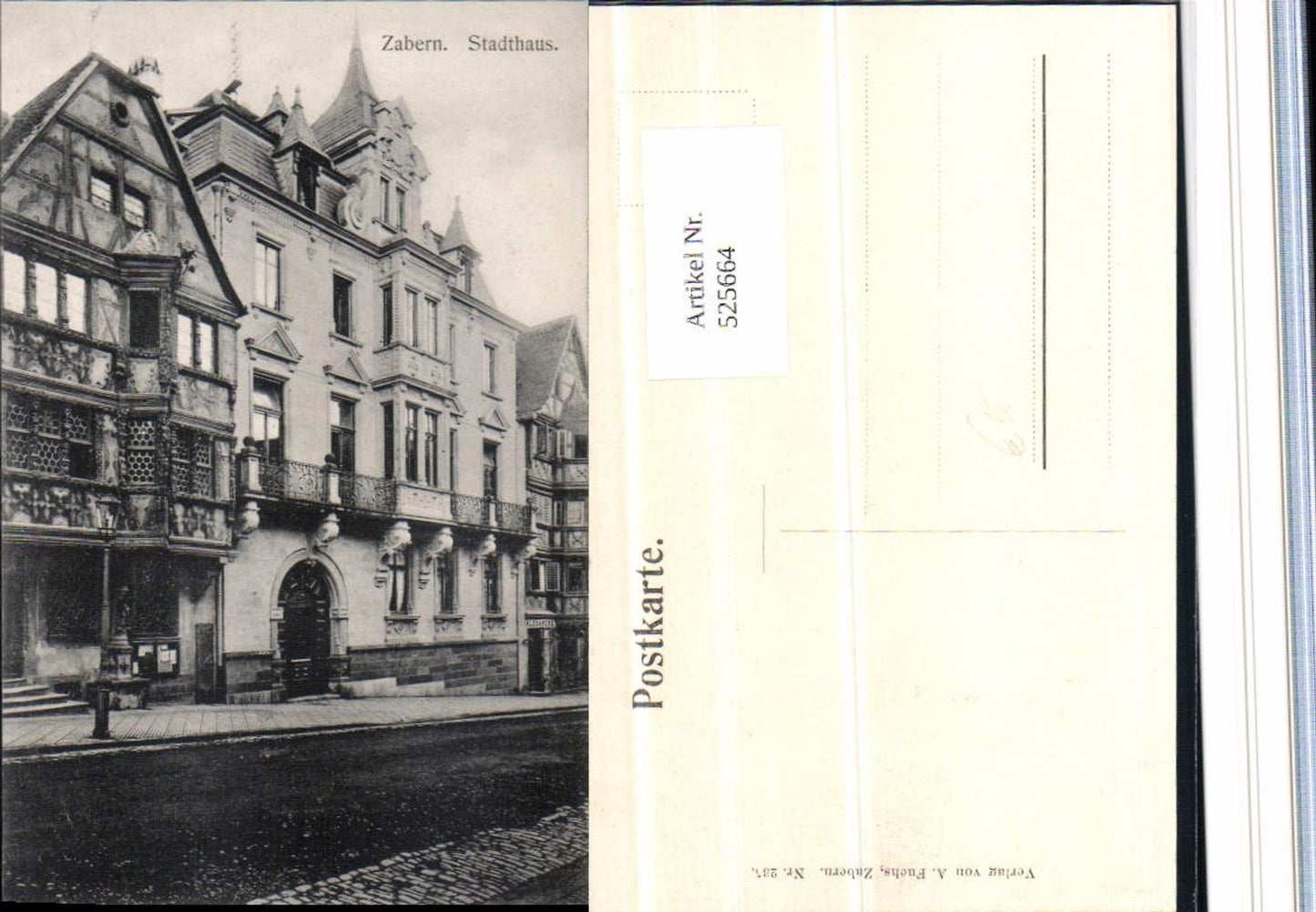 525664,Elsass Bas Rhin Zabern Saverne Stadthaus