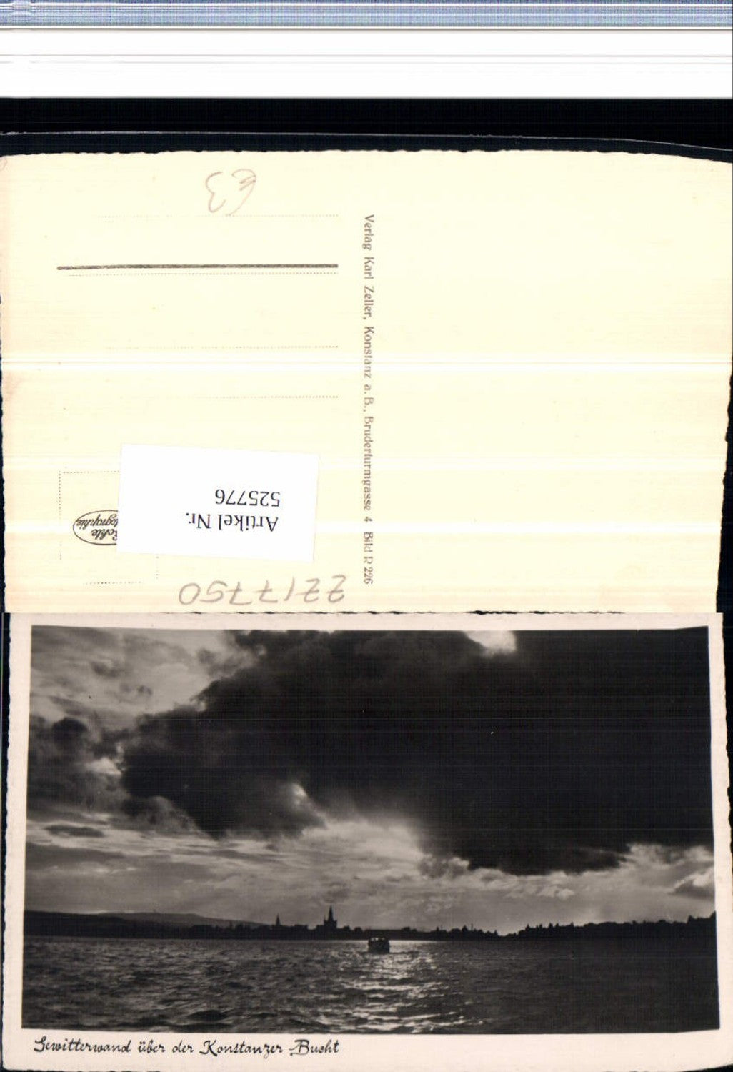 525776, Konstanz on Lake Constance, storm wall, thunderstorm, bay, harbor