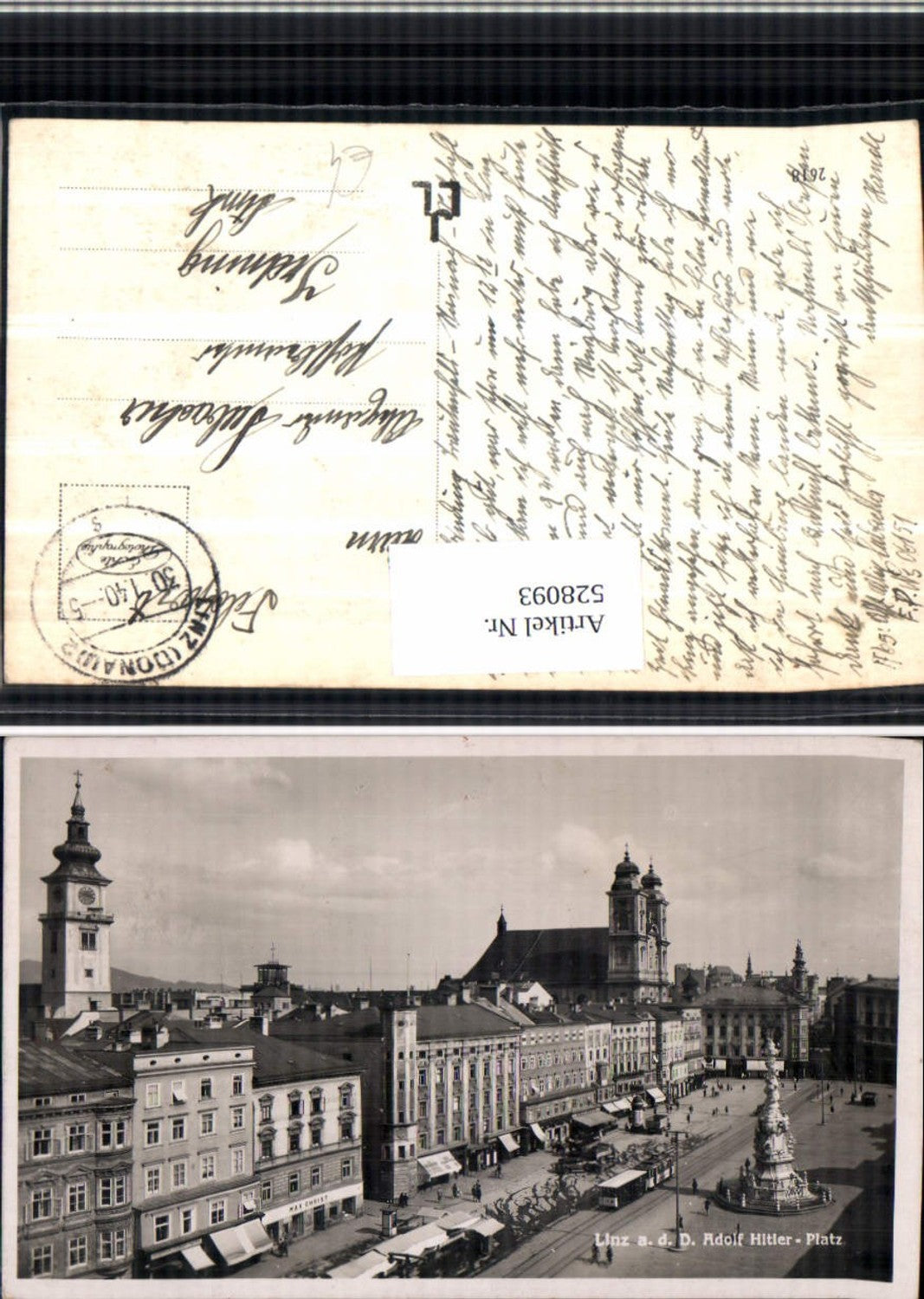 528093, Linz an der Donau Adolf Hitler Platz