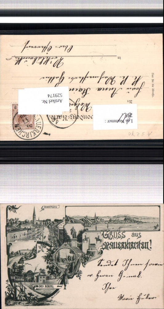 529174,Künstler AK E. Loidolt Gruß aus Mauerkirchen b. Braunau am Inn