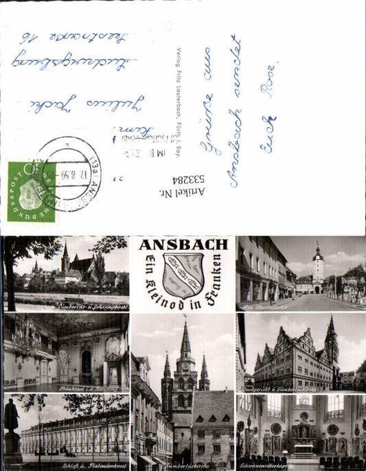 533284, Ansbach, St. John's Church, Castle and Platen Monument, Swan Knight Chapel