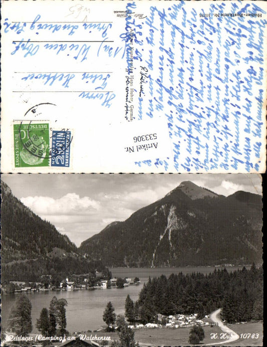 533306, Tent camp at Lake Walchensee, Alpine art publisher