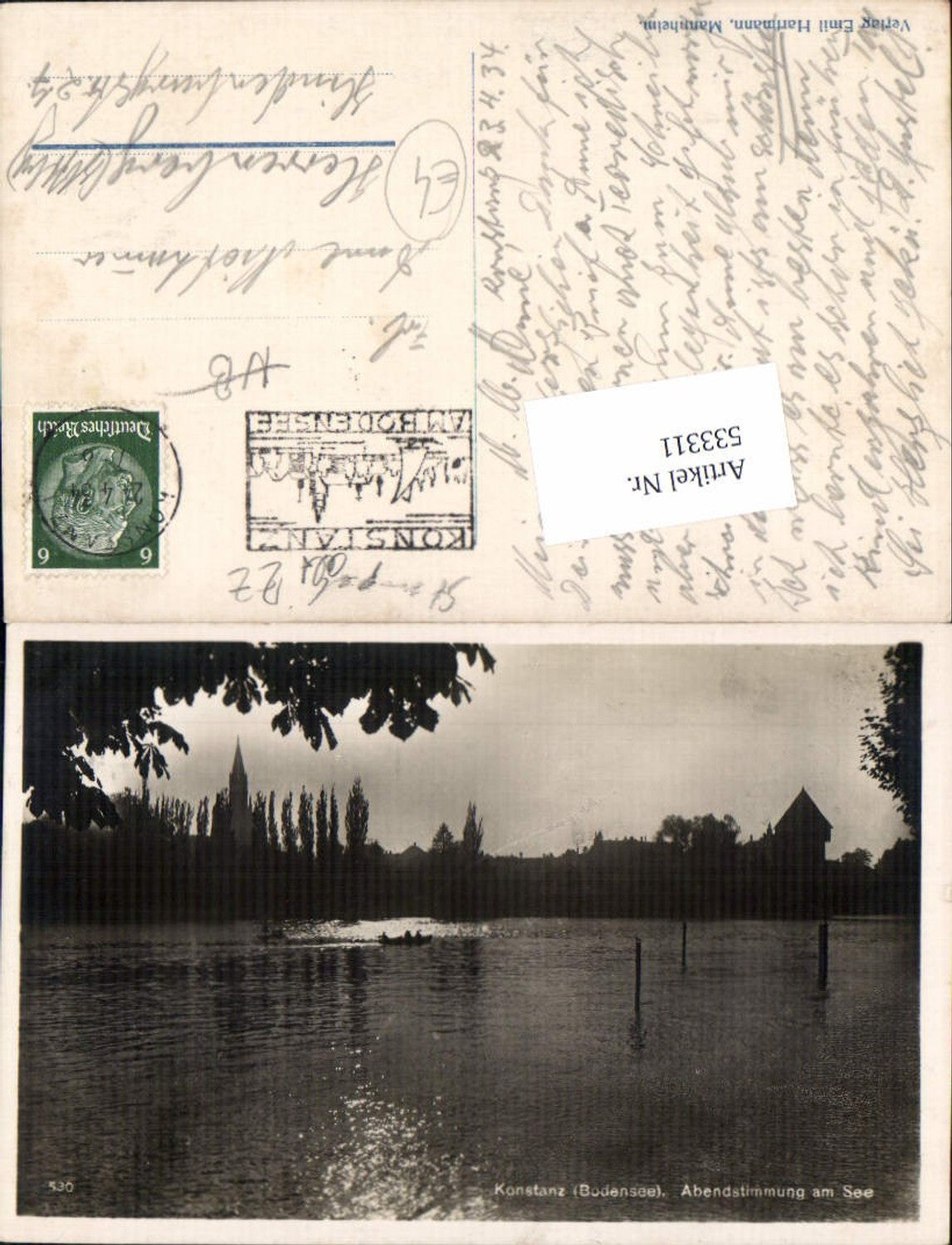 533311, Konstanz Lake Constance, evening atmosphere by the lake,