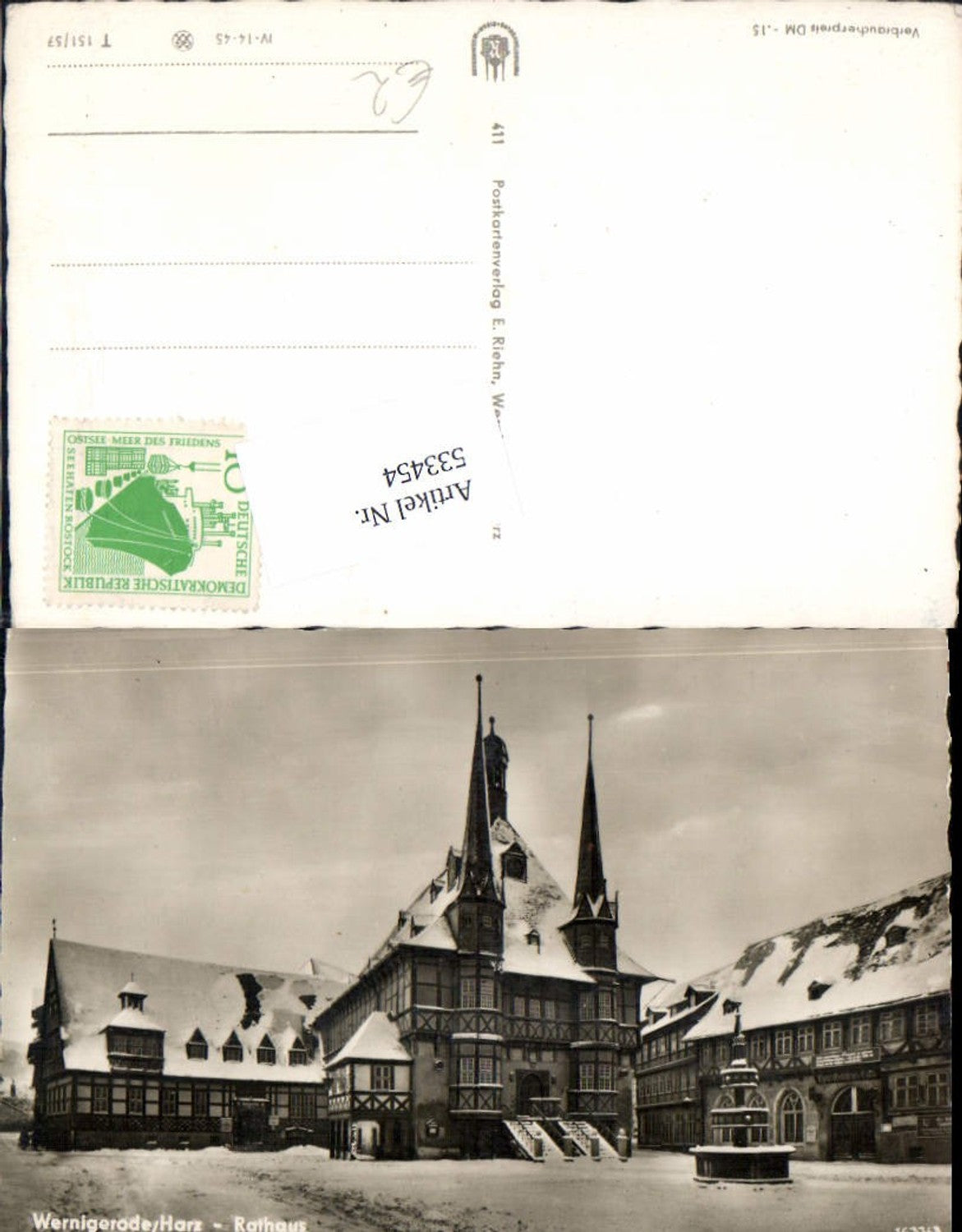 533454, Wernigerode Harz, Town Hall,