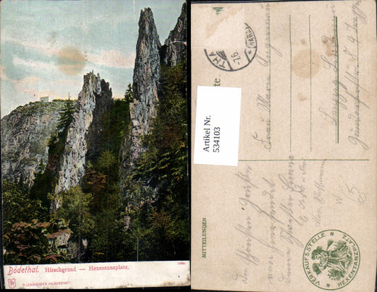 534103, Bodethal Bodetal Hirschgrund Hexentanzplatz near Thale