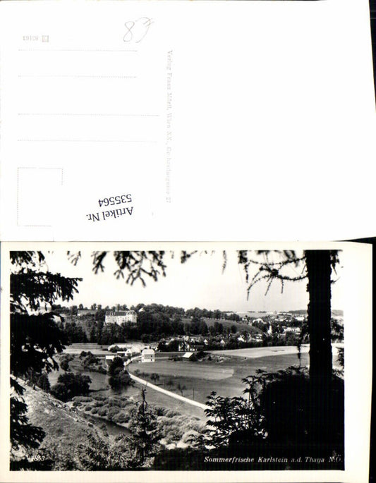 535564,seltene Foto-AK Karlstein an der Thaya Schladenbach