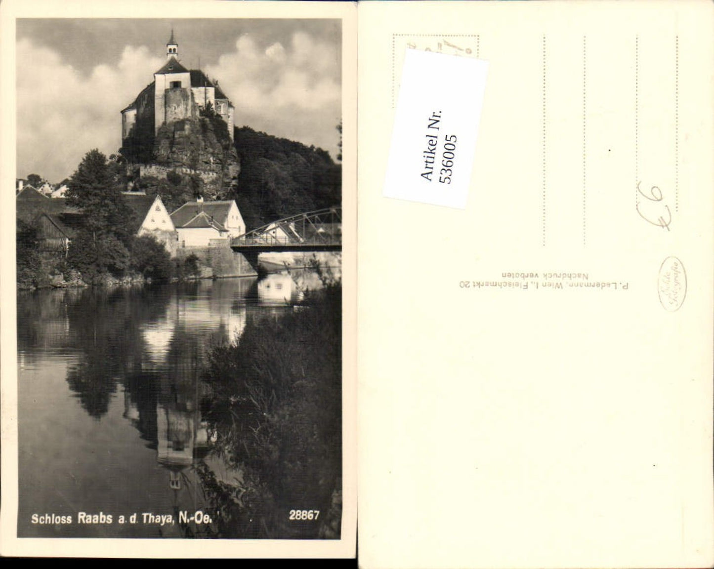 536005,tolle AK Raabs an der Thaya Burg Schloss