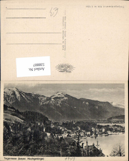 538807,Photographic art Max Stadler Tegernsee with high mountains