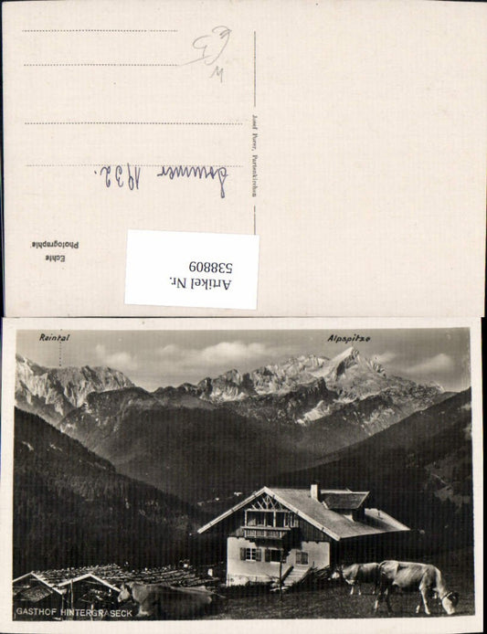 538809,Photographic art Josef Porer Partenkirchen Gasthof Hintergraseck