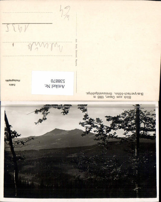 538870,Photographic art by Anton Pech, view of the Osser, Arrach, Lam, Lohberg