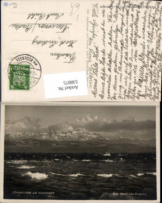 538875,Photo art C. Risch-Lau 1288 Foehn storm on Lake Constance