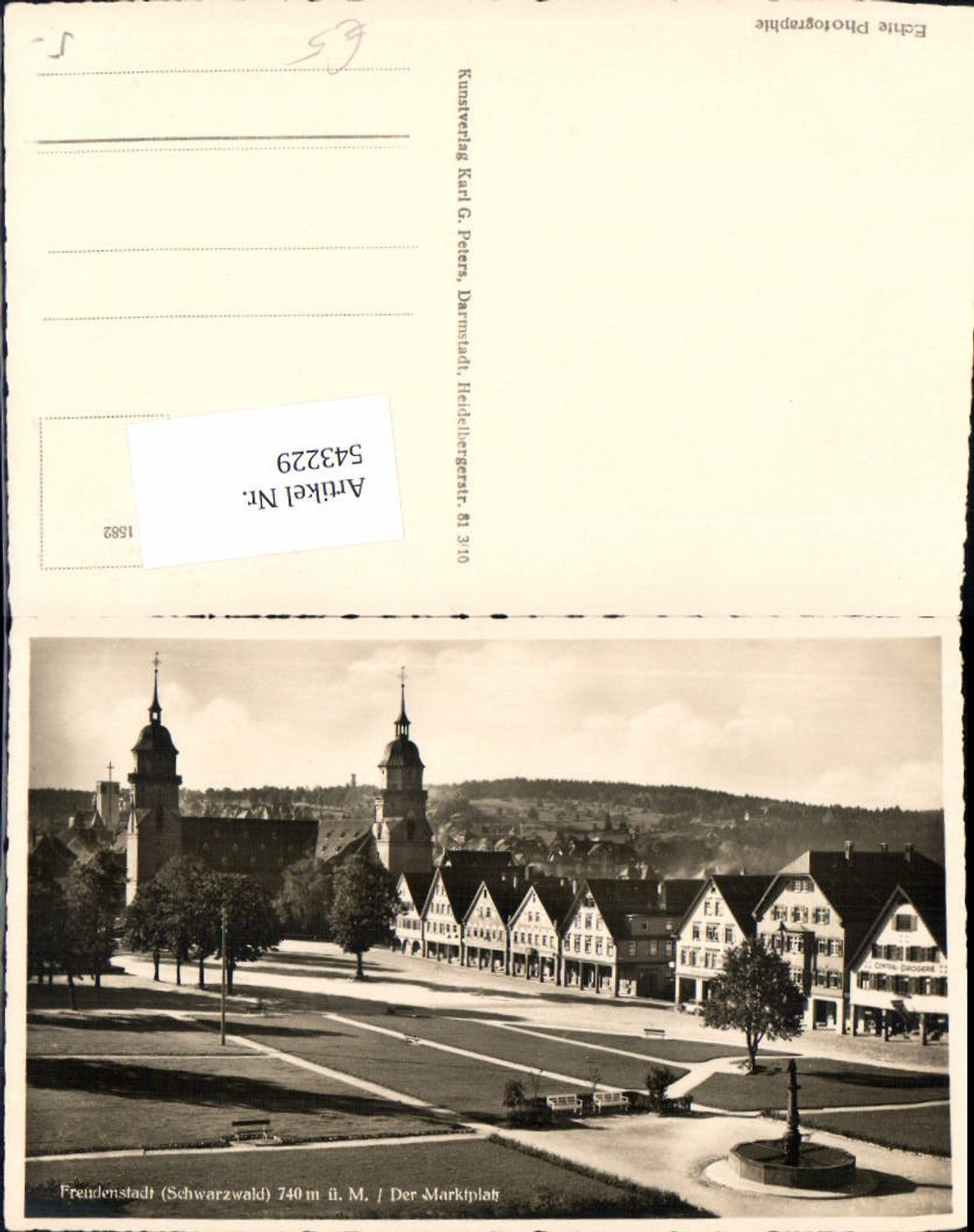 543229, Freudenstadt in the Black Forest, Market Square
