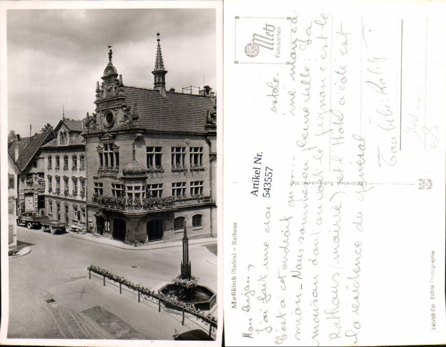 543557, Meßkirch Baden Town Hall Hotel Löwe LK Sigmaringen