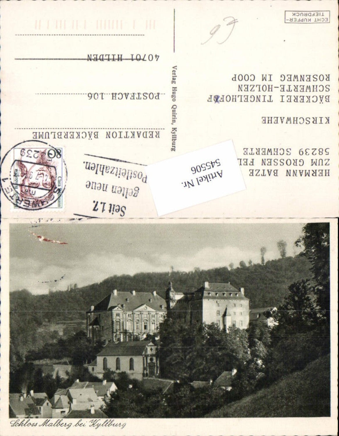 545506,Kyllburg Malberg Castle Eifel