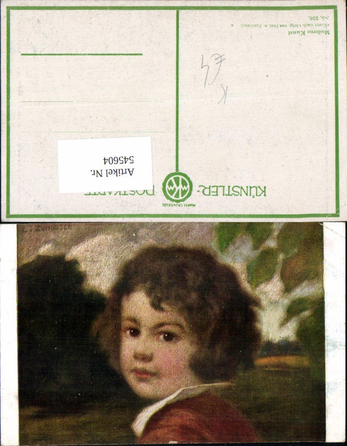 545604, Artist AK Prof. Zumbusch Children Child