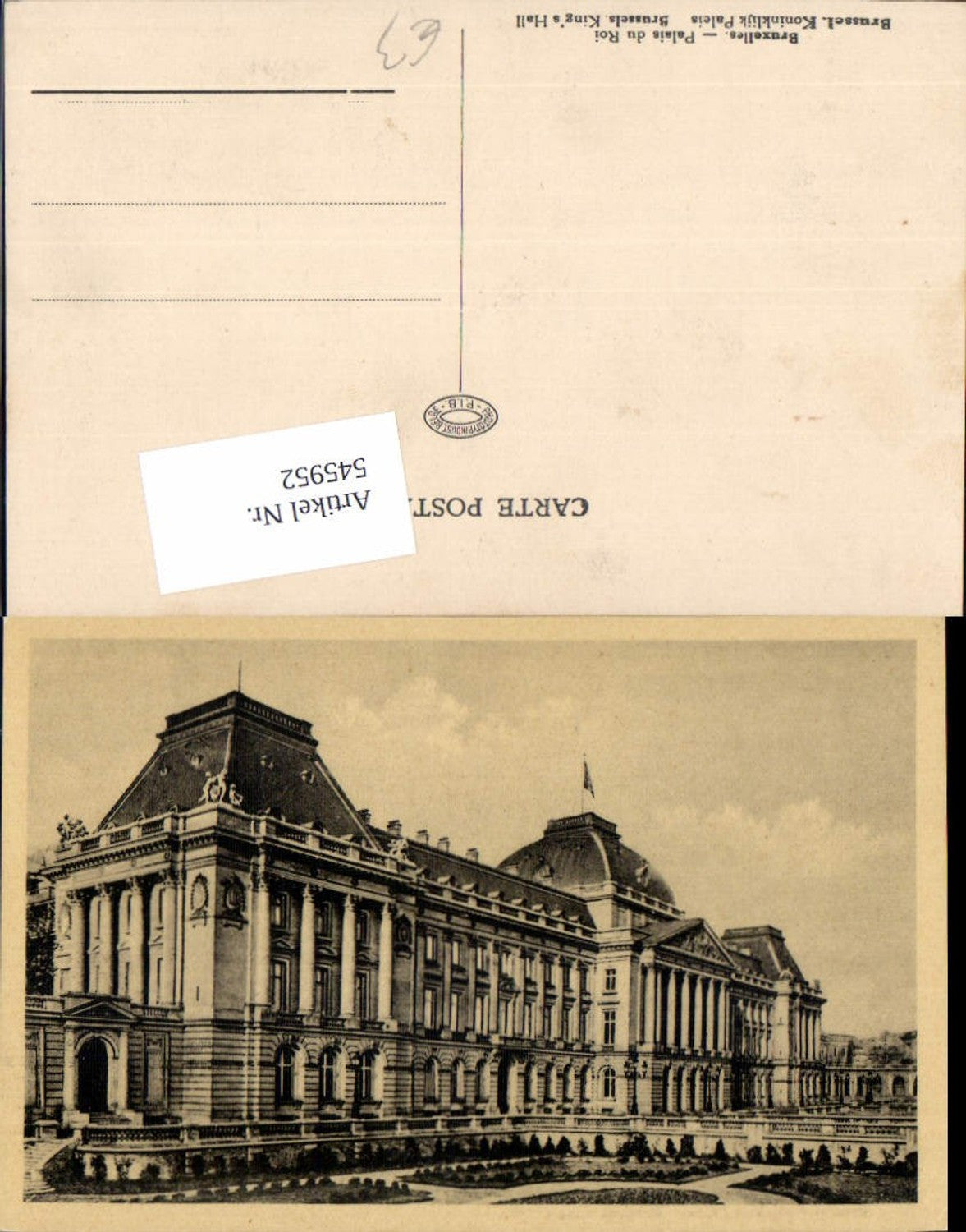 545952, Belgium Palais du Roi