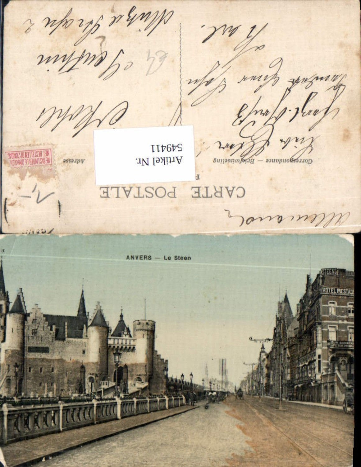549411,Belgium Anvers Antwerp Le Steen