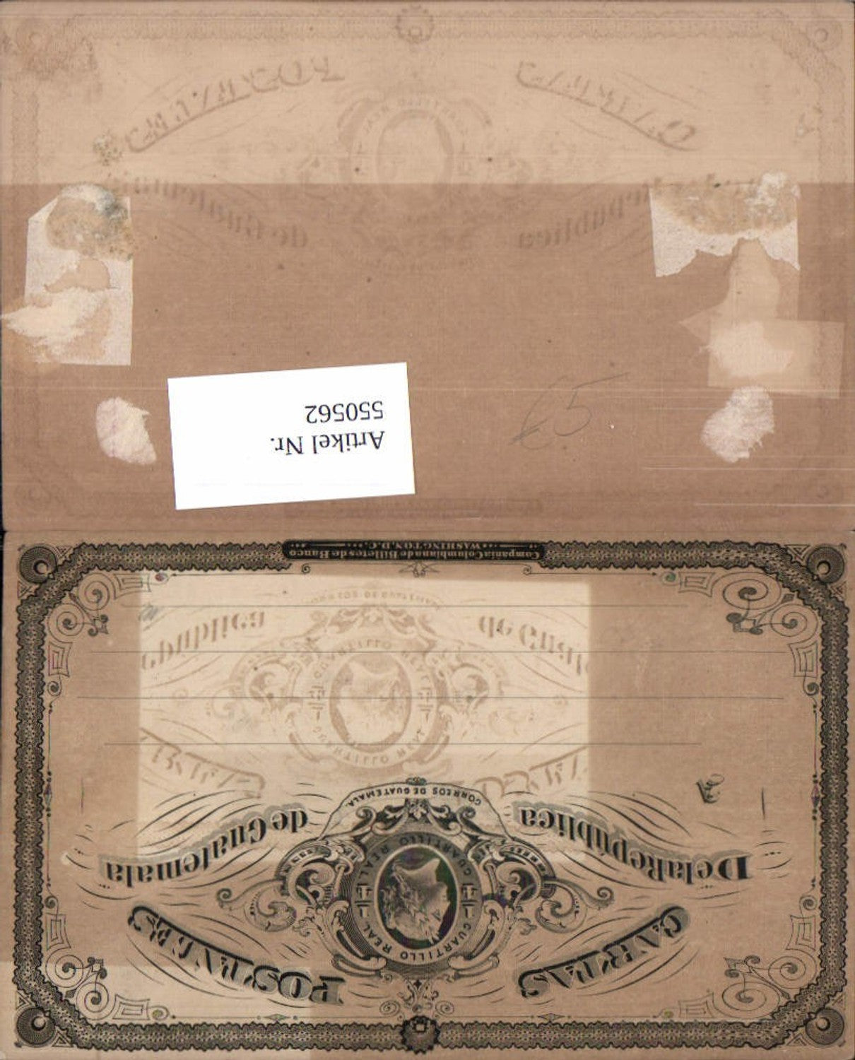 550562, great AK Cartas Postales Guatemala Africa Africa