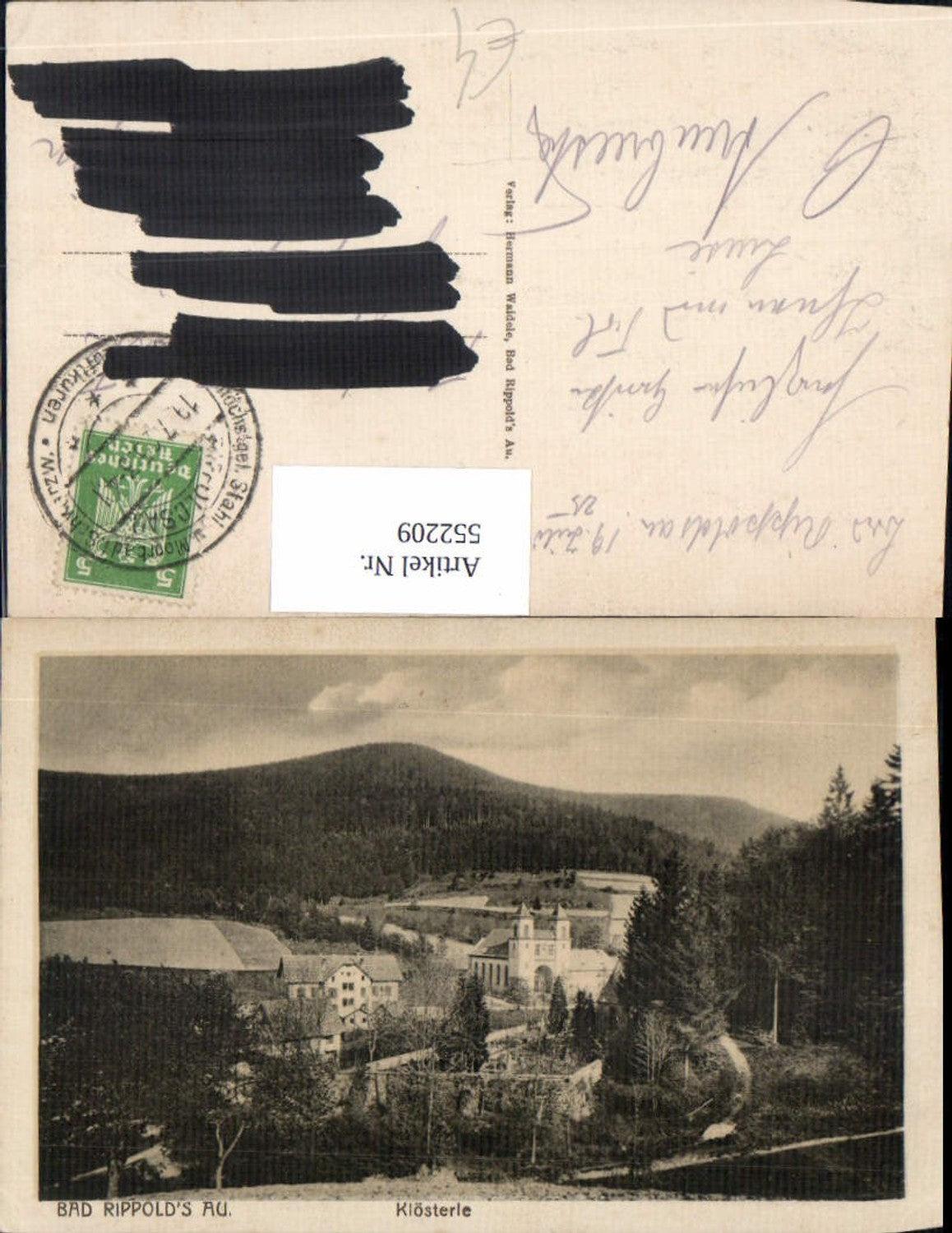 552209, Bad Rippoldsau Schapbach Klösterle around 1920