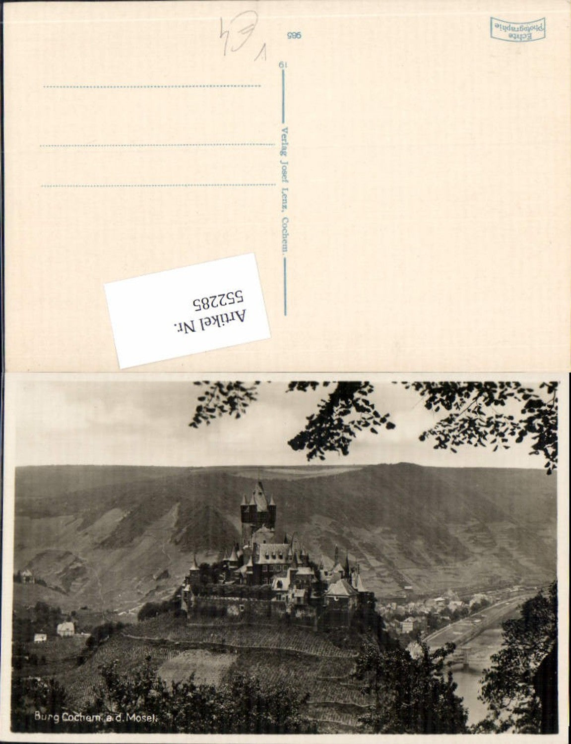552285, Cochem on the Moselle, Castle