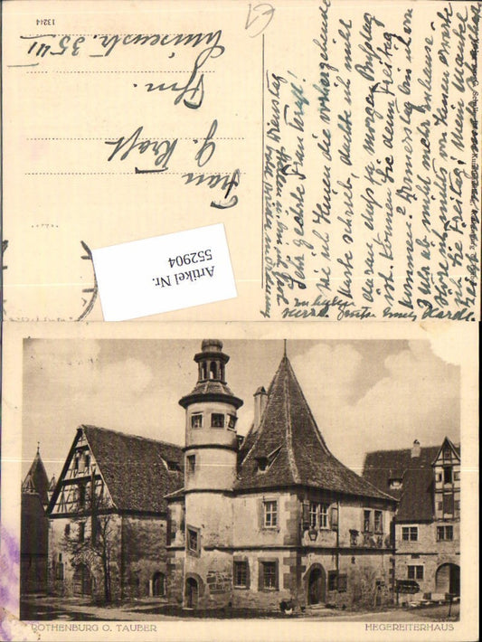552904, Rothenburg ob der Tauber Hegereiterhaus