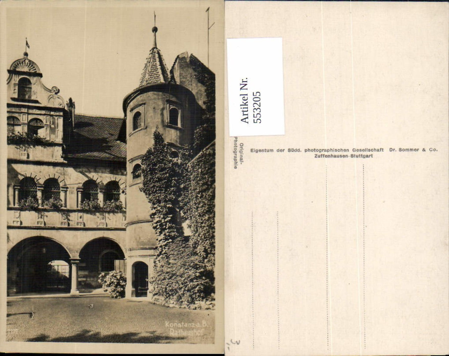 553205, Konstanz on Lake Constance, Town Hall Courtyard, Town Hall