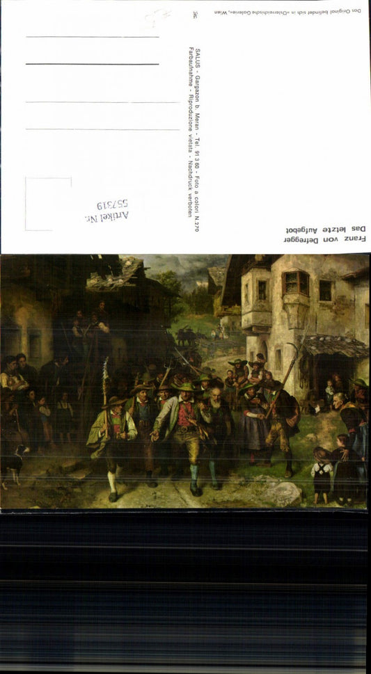 557319,Tiroler Freiheitskampf Andreas Hofer Franz von Defregger das letzte Aufgebot