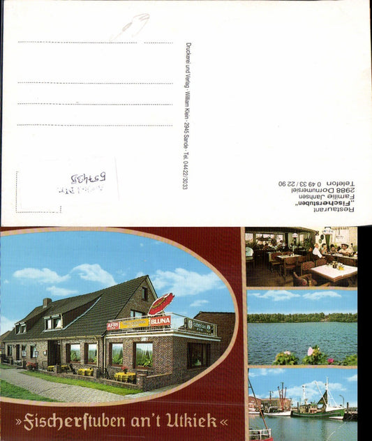557439, Dornumersiel Restaurant Fischerstuben Dornum East Frisia Bluna Advertising Friesland District of Aurich