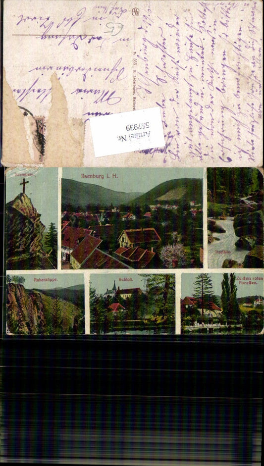 557939, Multi-image postcard Ilsenburg in the Harz Mountains, Ilsefälle Castle, Ilesenstein