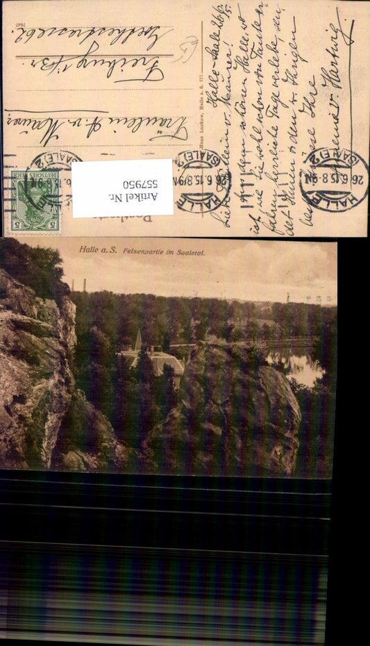 557950, Halle a. Saale, rocky area in the Saale valley