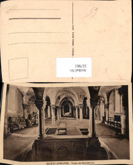 557961, Quedlinburg Crypt Castle Church Church Crypt Religion