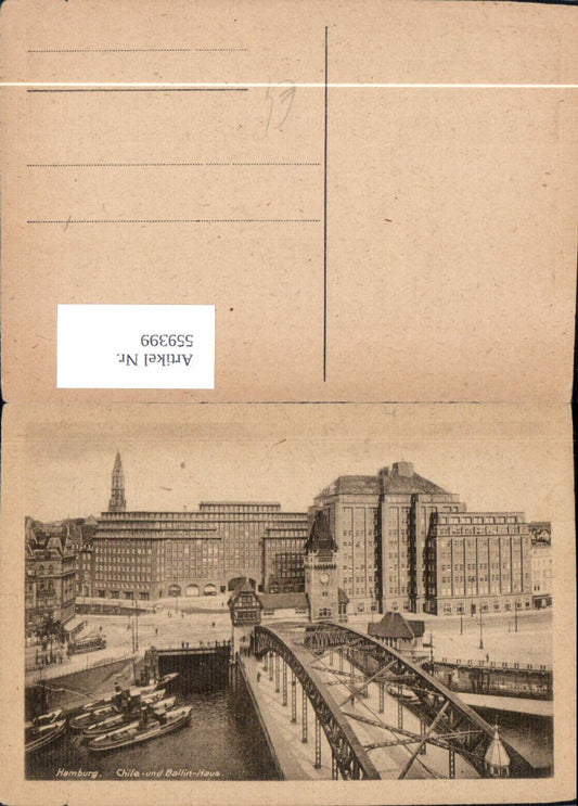 559399, Hamburg Chile and Ballin House Bridge Ships
