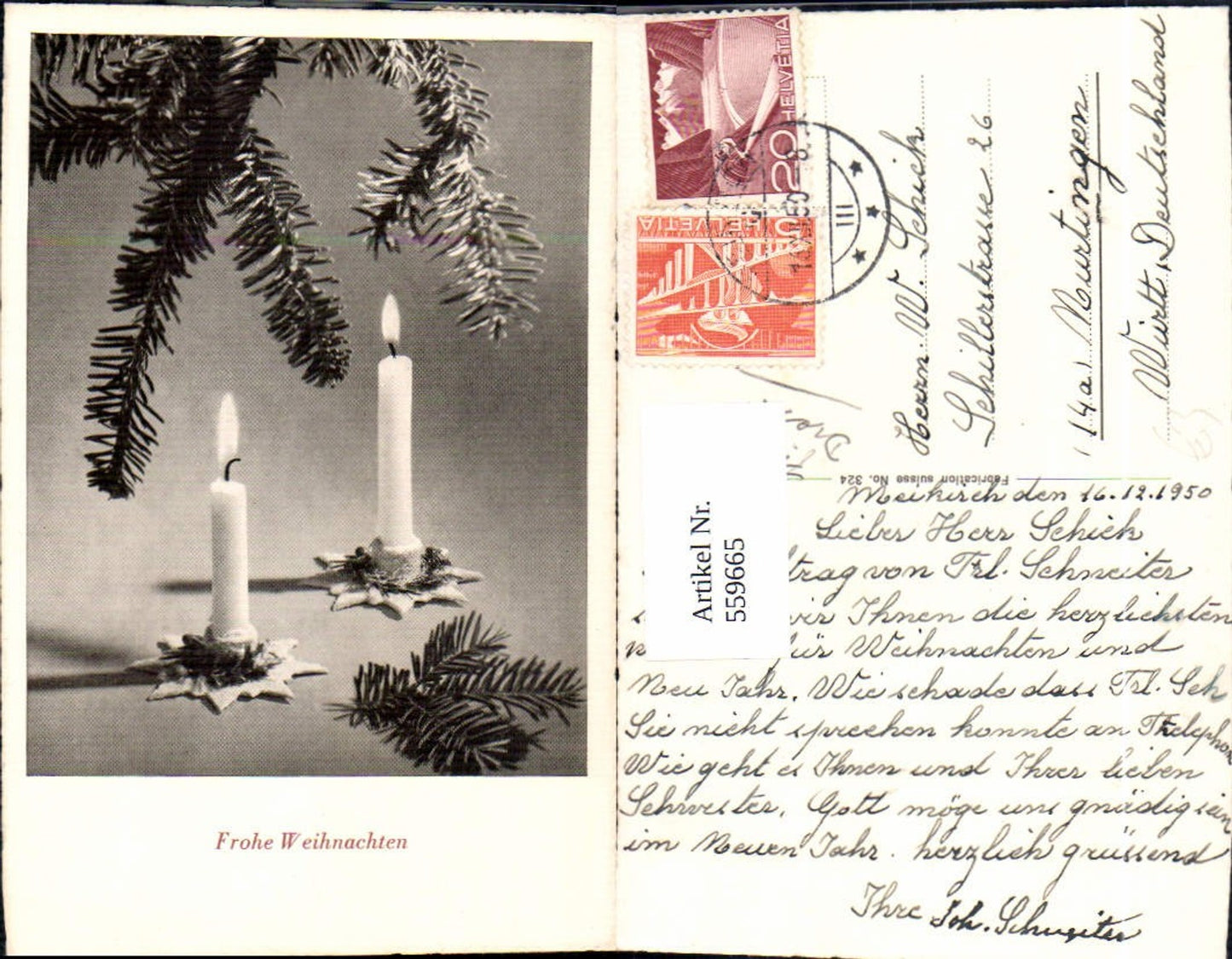 559665, Christmas candles fir branch