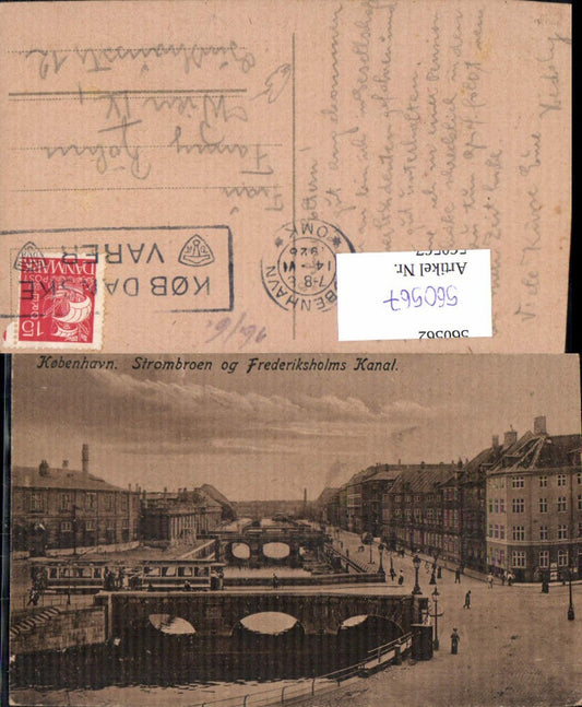 560567, Denmark Copenhagen St. Petersburg and Frederiksholms Canal Bridge Tram