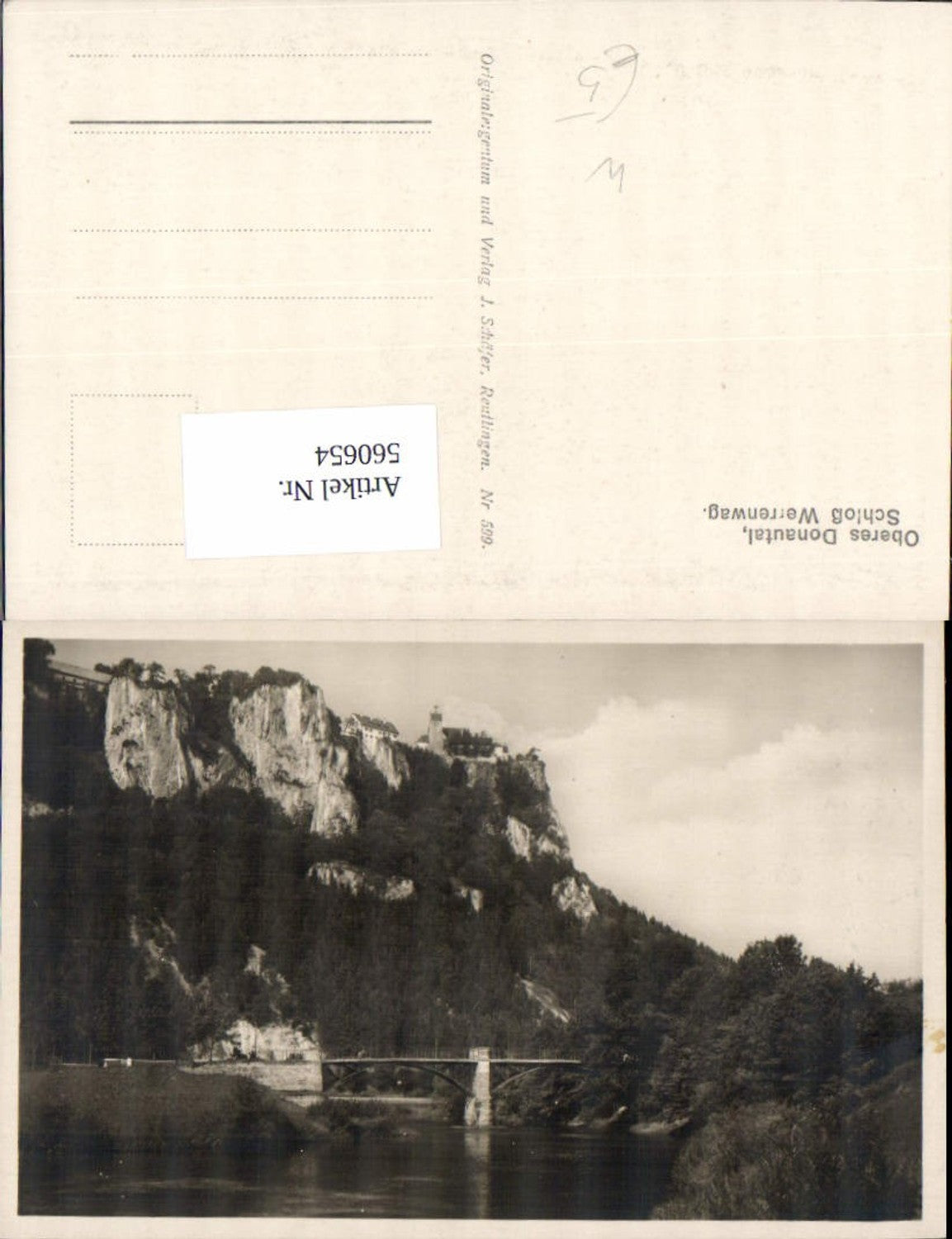 560654,Beuron Oberes Donautal Schloss Werrenwag