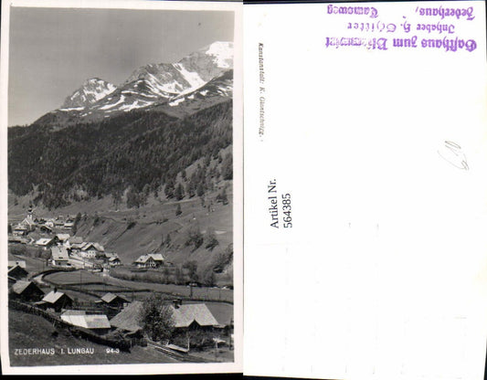 564385, Photo Ak Zederhaus in Lungau, overall view