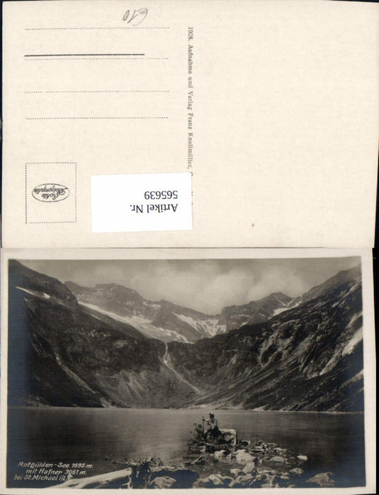 565639, Photo Ak Rotgüldensee m. Hafner b. Sankt Michael im Lungau