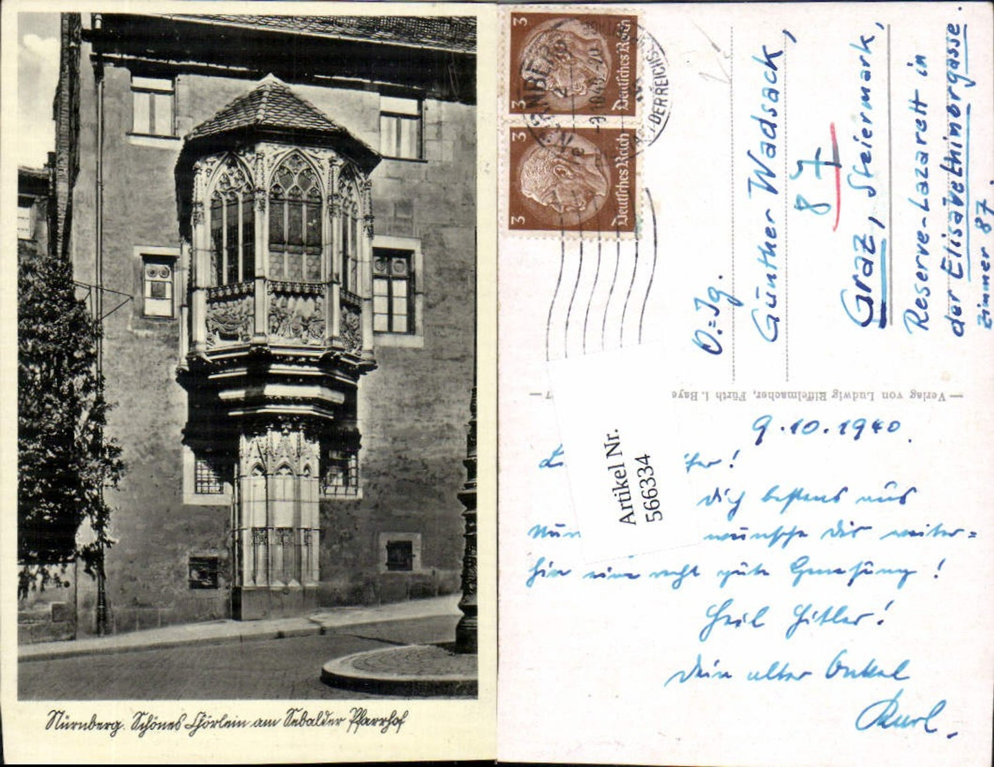 566334,Nürnberg Sebalderhof Erker