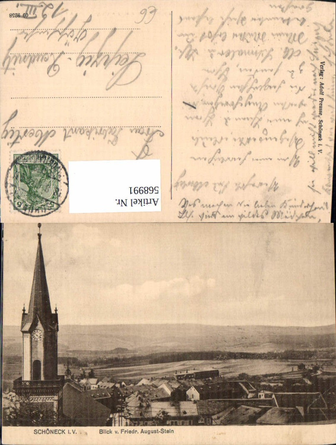 568991, Schöneck Vogtland View from Friedrich-August-Stein Church