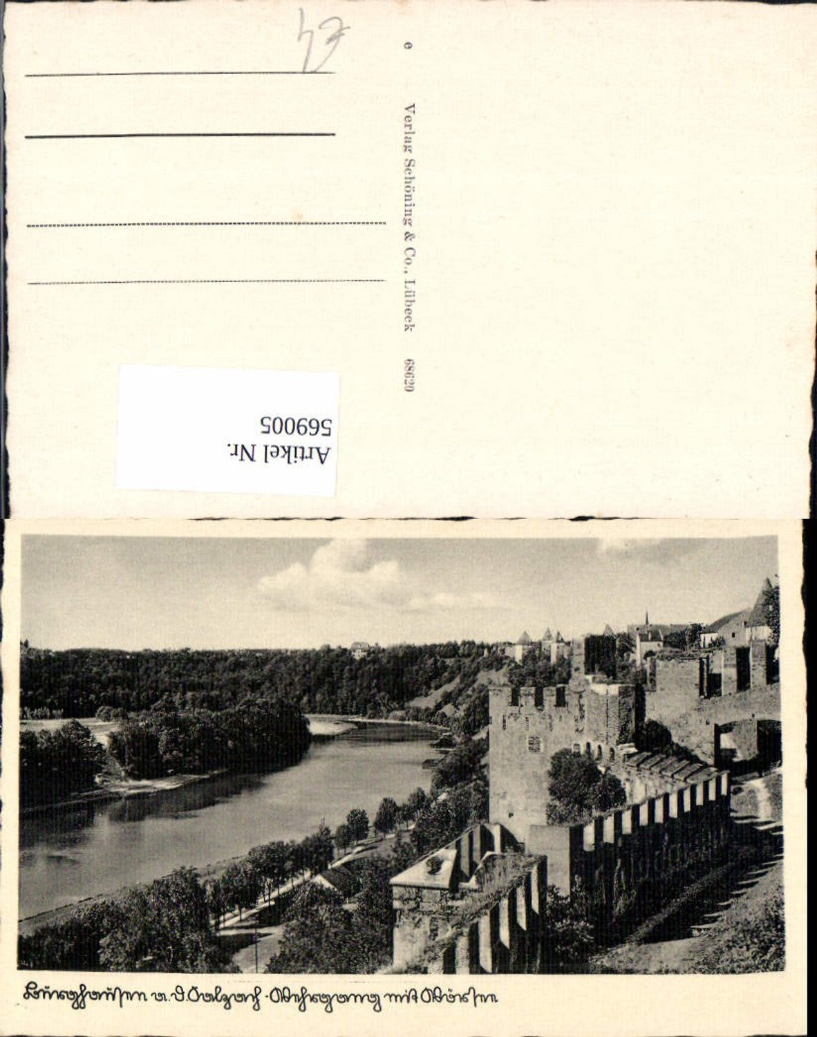 569005, Burghausen on the Salzach River, view