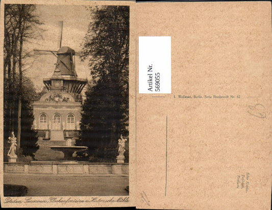 569055, Potsdam Sanssouci Bell Fountain and Historic Mill